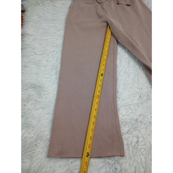 Soho Apparel Women's Elastic Waist Pull On  Pants Wide Leg Light palid Rose - Picture 3 of 11